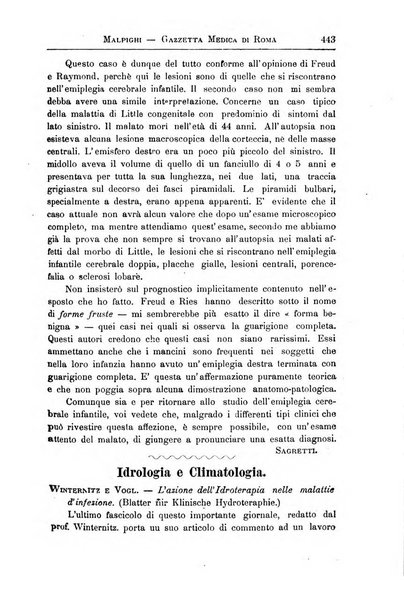 Gazzetta medica Malpighi