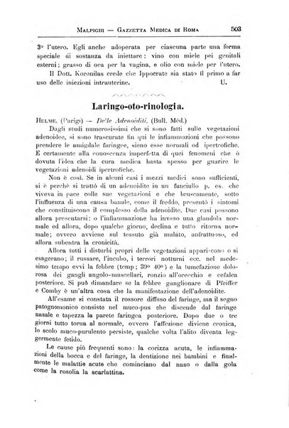 Gazzetta medica Malpighi