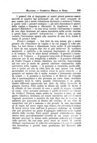 Gazzetta medica Malpighi