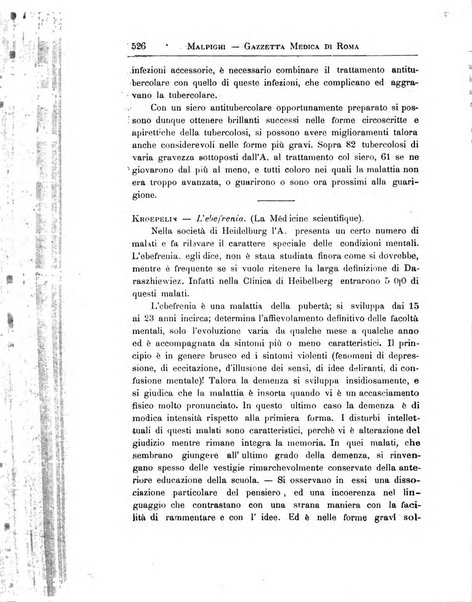 Gazzetta medica Malpighi