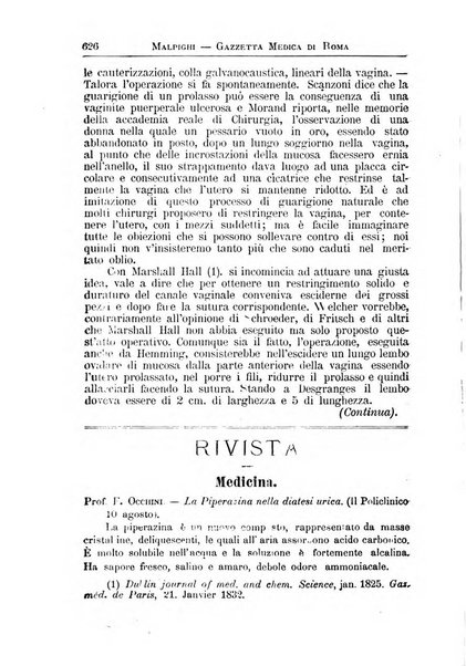 Gazzetta medica Malpighi