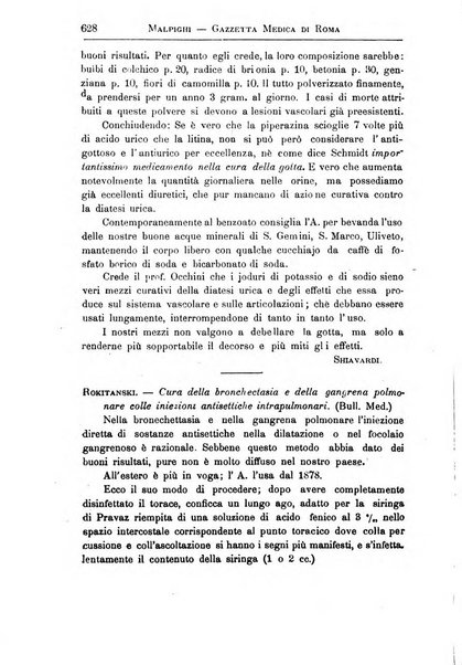 Gazzetta medica Malpighi