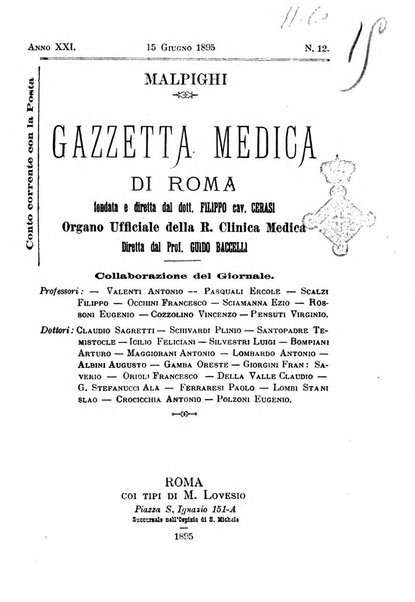 Gazzetta medica Malpighi