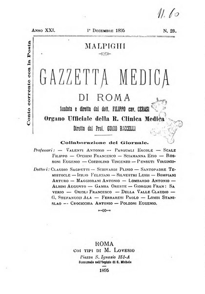 Gazzetta medica Malpighi