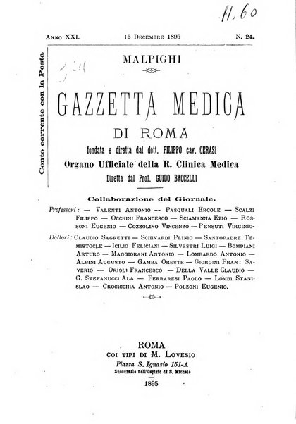 Gazzetta medica Malpighi