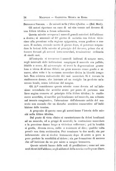 Gazzetta medica Malpighi