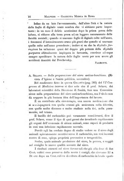 Gazzetta medica Malpighi