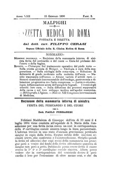 Gazzetta medica Malpighi