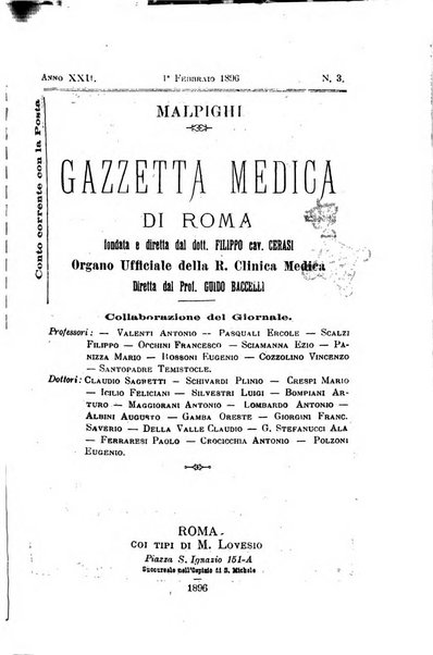 Gazzetta medica Malpighi