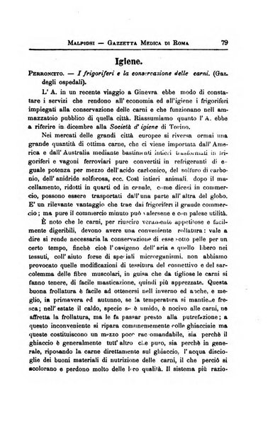 Gazzetta medica Malpighi