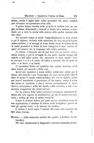 Gazzetta medica Malpighi