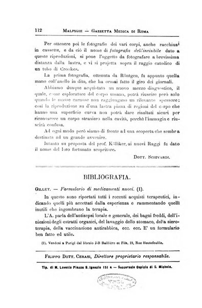 Gazzetta medica Malpighi