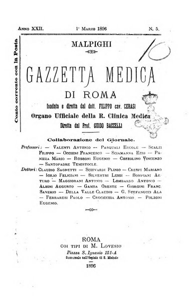 Gazzetta medica Malpighi