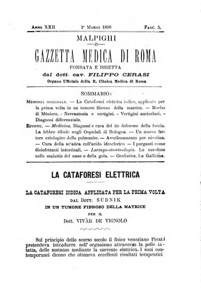 Gazzetta medica Malpighi