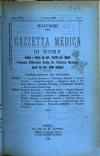 Gazzetta medica Malpighi