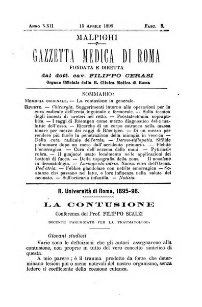 Gazzetta medica Malpighi