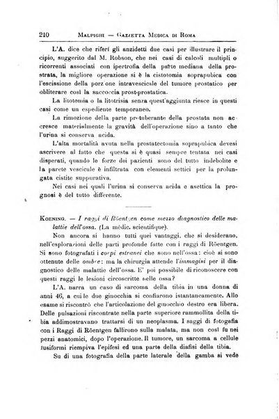 Gazzetta medica Malpighi