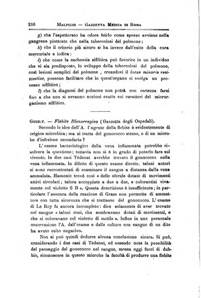 Gazzetta medica Malpighi