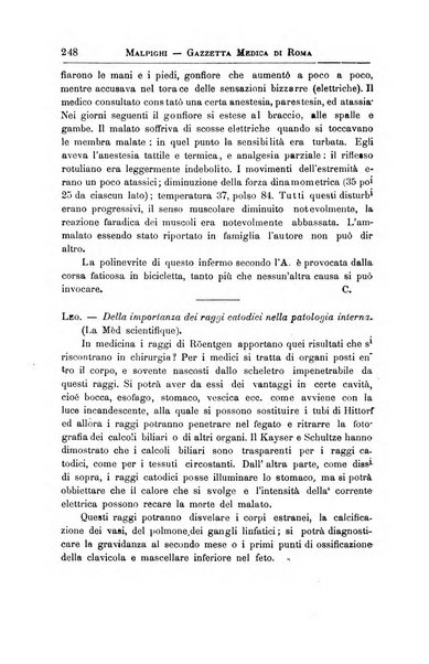 Gazzetta medica Malpighi