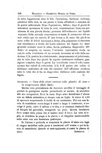 Gazzetta medica Malpighi