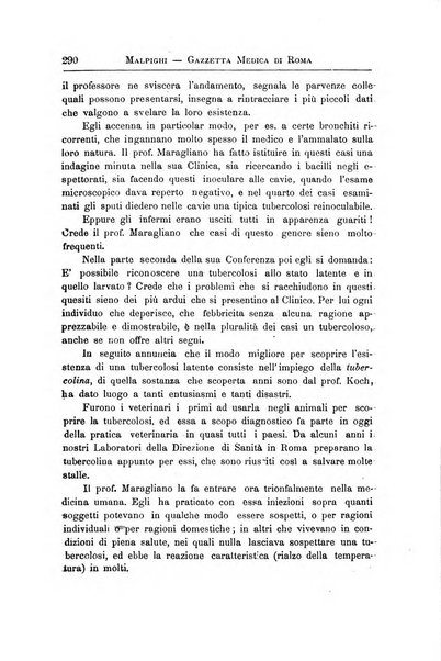 Gazzetta medica Malpighi