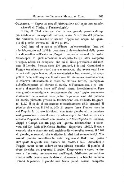 Gazzetta medica Malpighi