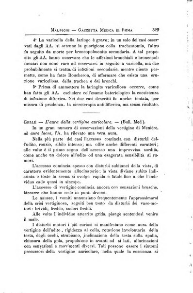 Gazzetta medica Malpighi