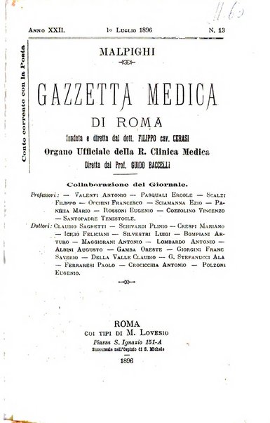 Gazzetta medica Malpighi