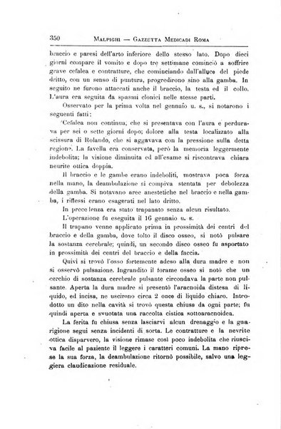 Gazzetta medica Malpighi