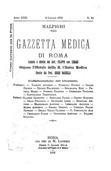 Gazzetta medica Malpighi