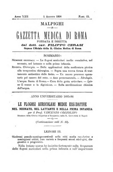 Gazzetta medica Malpighi