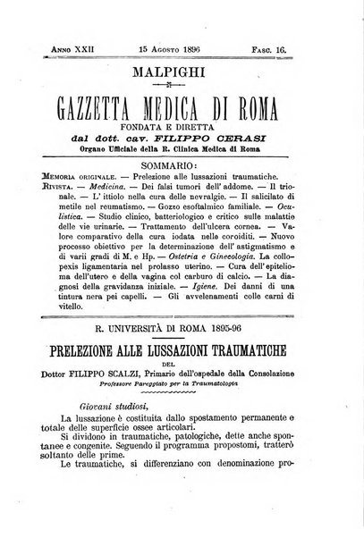 Gazzetta medica Malpighi