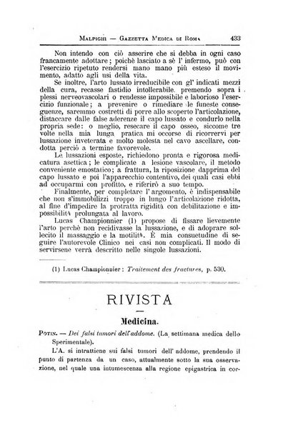 Gazzetta medica Malpighi