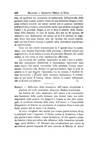 Gazzetta medica Malpighi