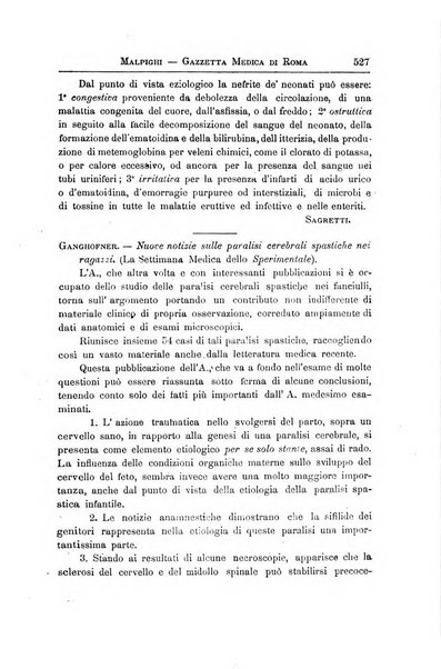 Gazzetta medica Malpighi