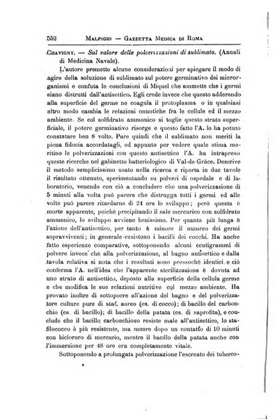 Gazzetta medica Malpighi