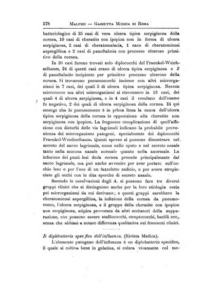 Gazzetta medica Malpighi