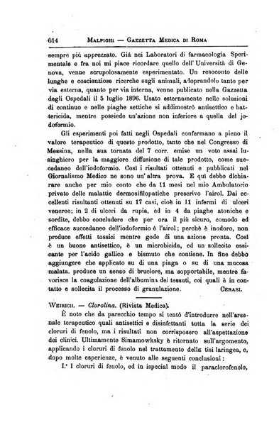 Gazzetta medica Malpighi