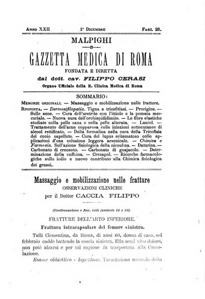 Gazzetta medica Malpighi