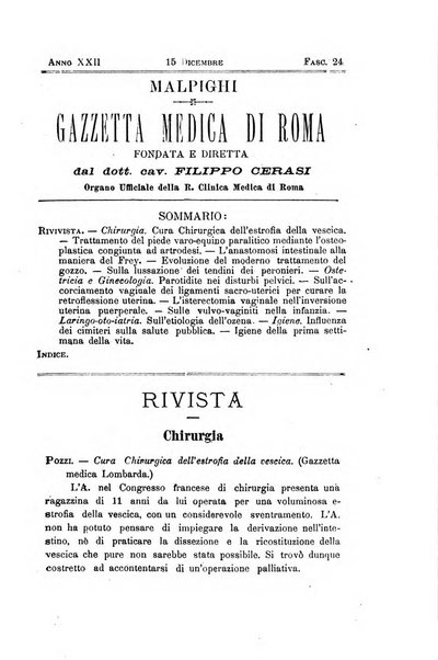 Gazzetta medica Malpighi