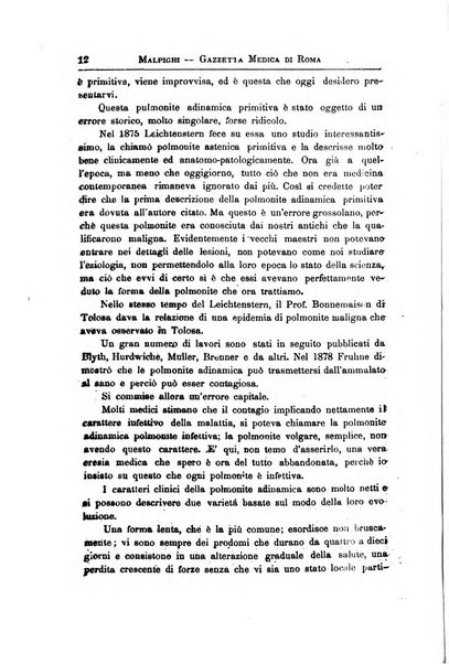 Gazzetta medica Malpighi