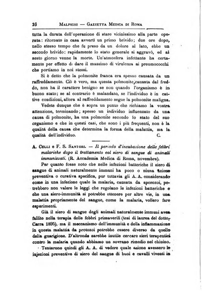 Gazzetta medica Malpighi