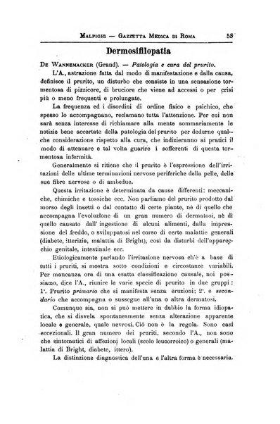 Gazzetta medica Malpighi