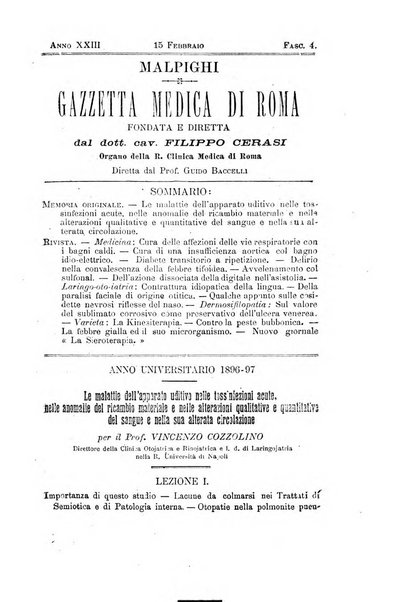 Gazzetta medica Malpighi