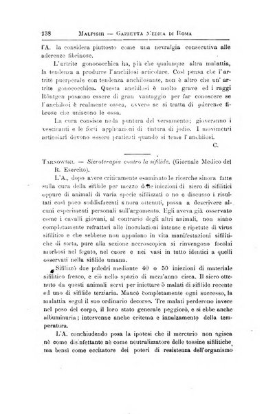 Gazzetta medica Malpighi