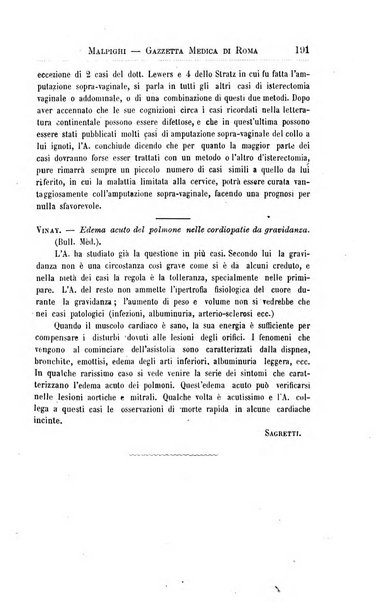 Gazzetta medica Malpighi