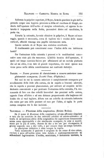 Gazzetta medica Malpighi