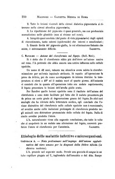 Gazzetta medica Malpighi