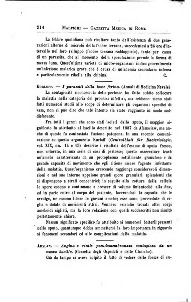 Gazzetta medica Malpighi