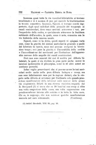 Gazzetta medica Malpighi